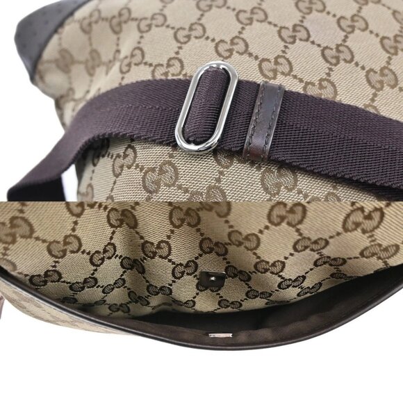 GUCCI Logo GG Shoulder Bag Canvas Leather Beige Italy 145857 37KB921 - Picture 14 of 14